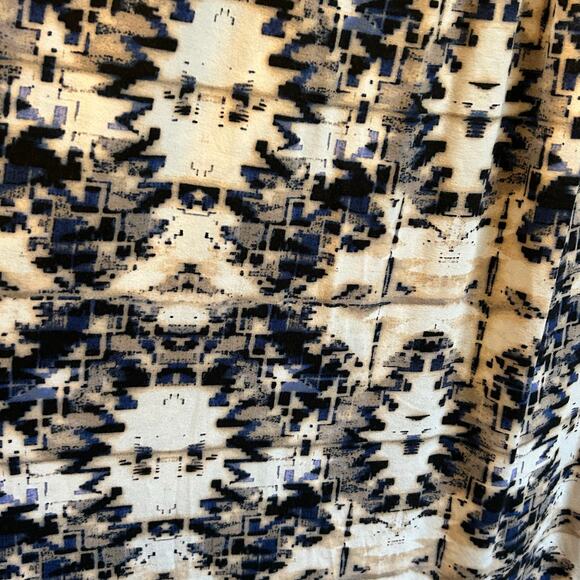 Cynthia rowley blue pattern maxi skirt small stretchy boho - Picture 5 of 5